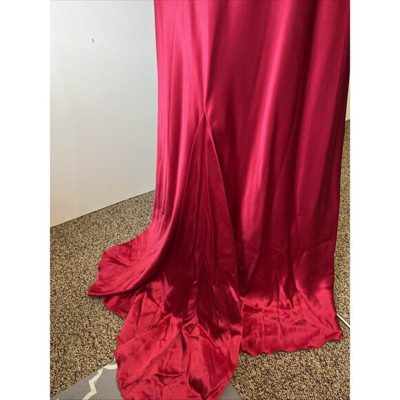 Red Satin Dress ASO How To Lose a Guy in 10 Days Formal Maxi NWT 12P - Picture 10 of 13